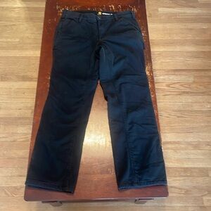 Carhartt Women’s Black Fleece Lined Rugged Flex Canvas Work Pants Size 12Regular